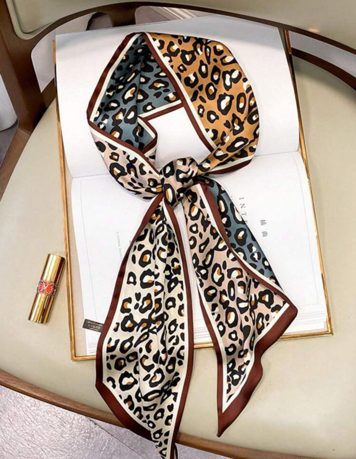 Animal Print Multicolored Scarf