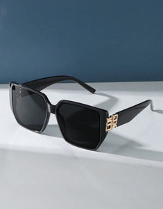 Black Squared Oversized Sunglasses