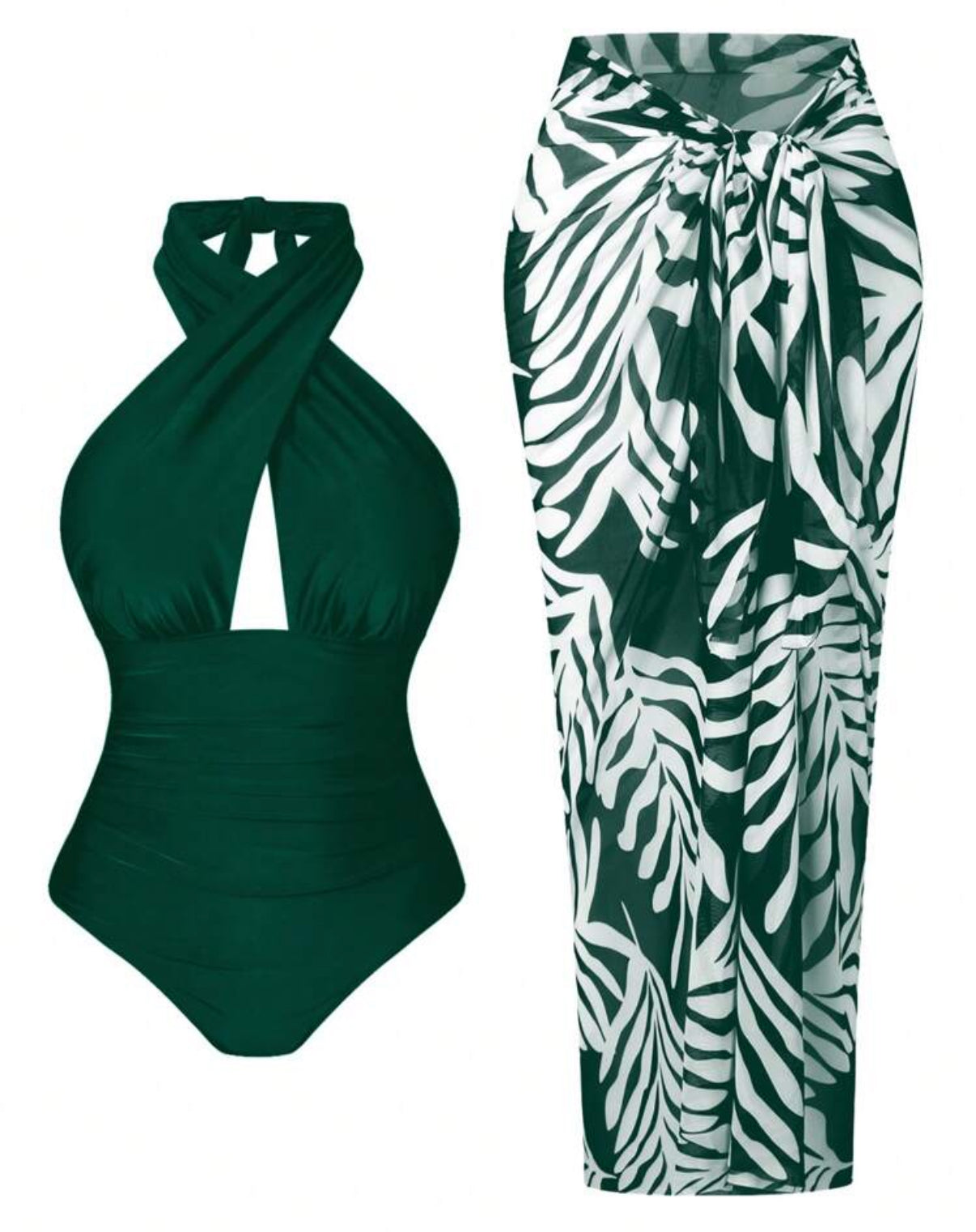 Green Two Piece Swimsuit
