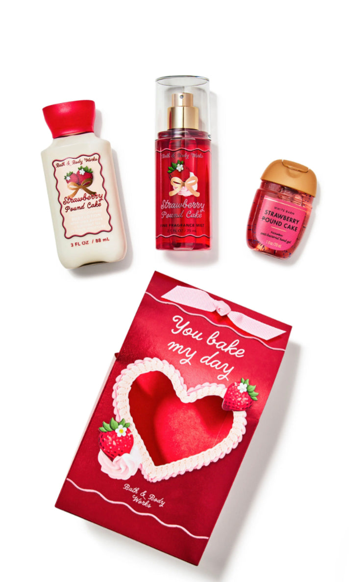 Strawberry Pound Cake Travel Set