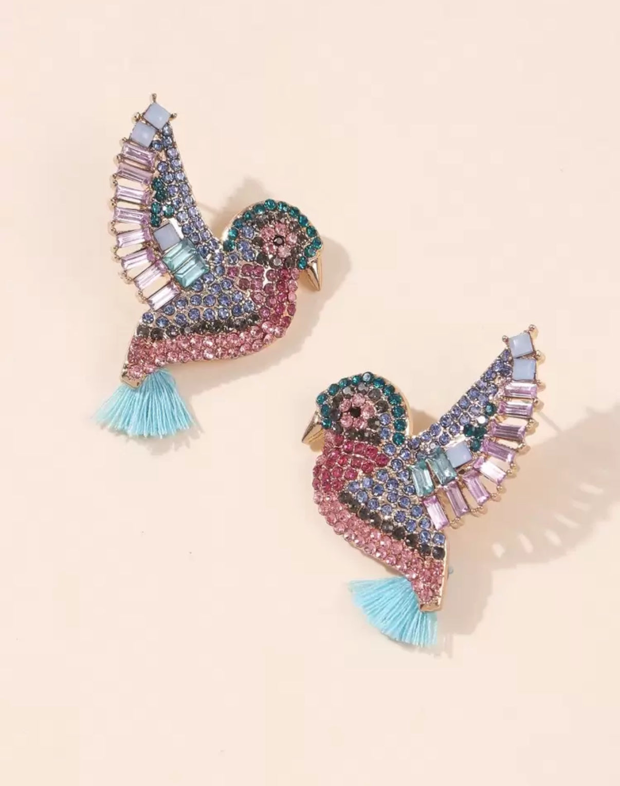 Bird Design Stud Earrings