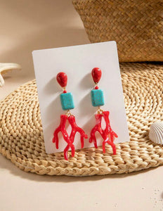 Bohemian Coral Style Earrings
