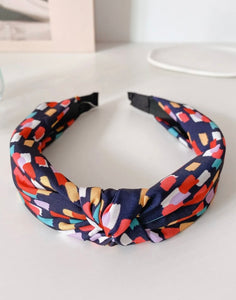 Blue Multicolored Headband