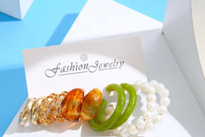 5pair Hoop Earrings
