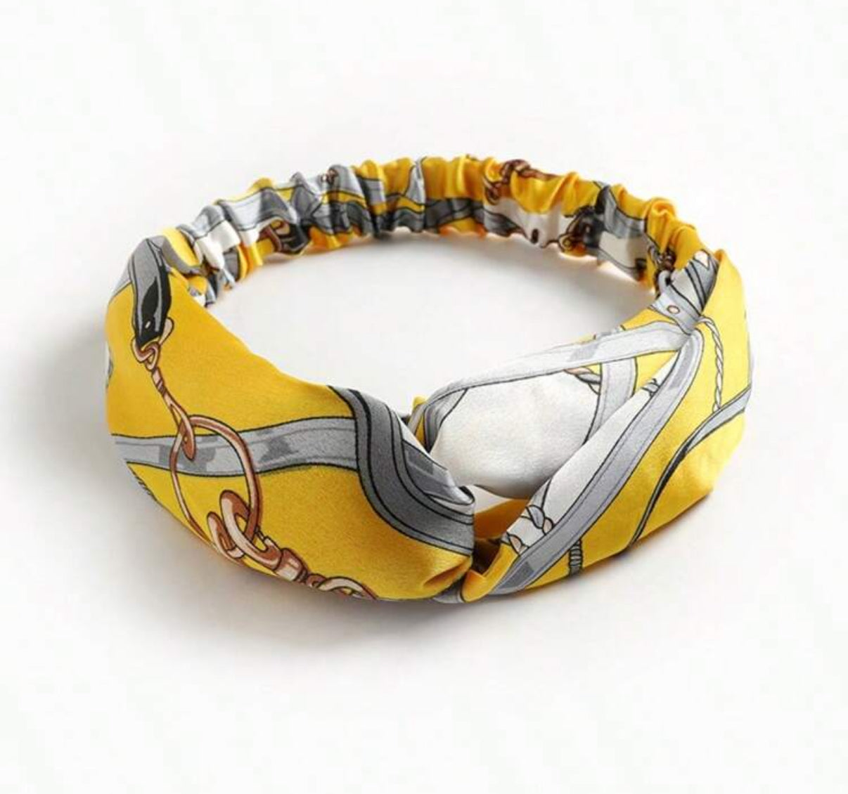 Yellow Chain Print Headband