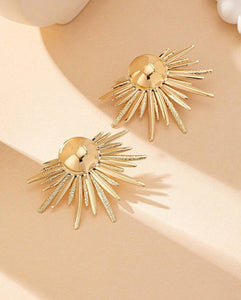 Gold Burst Earrings