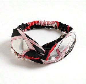 Black Print Headband