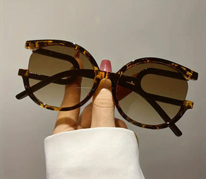Rimless Leopard Sunglasses