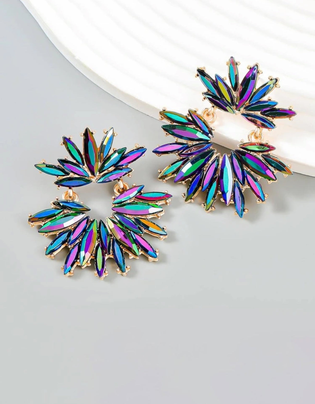 Iridescent Sparkling Earrings
