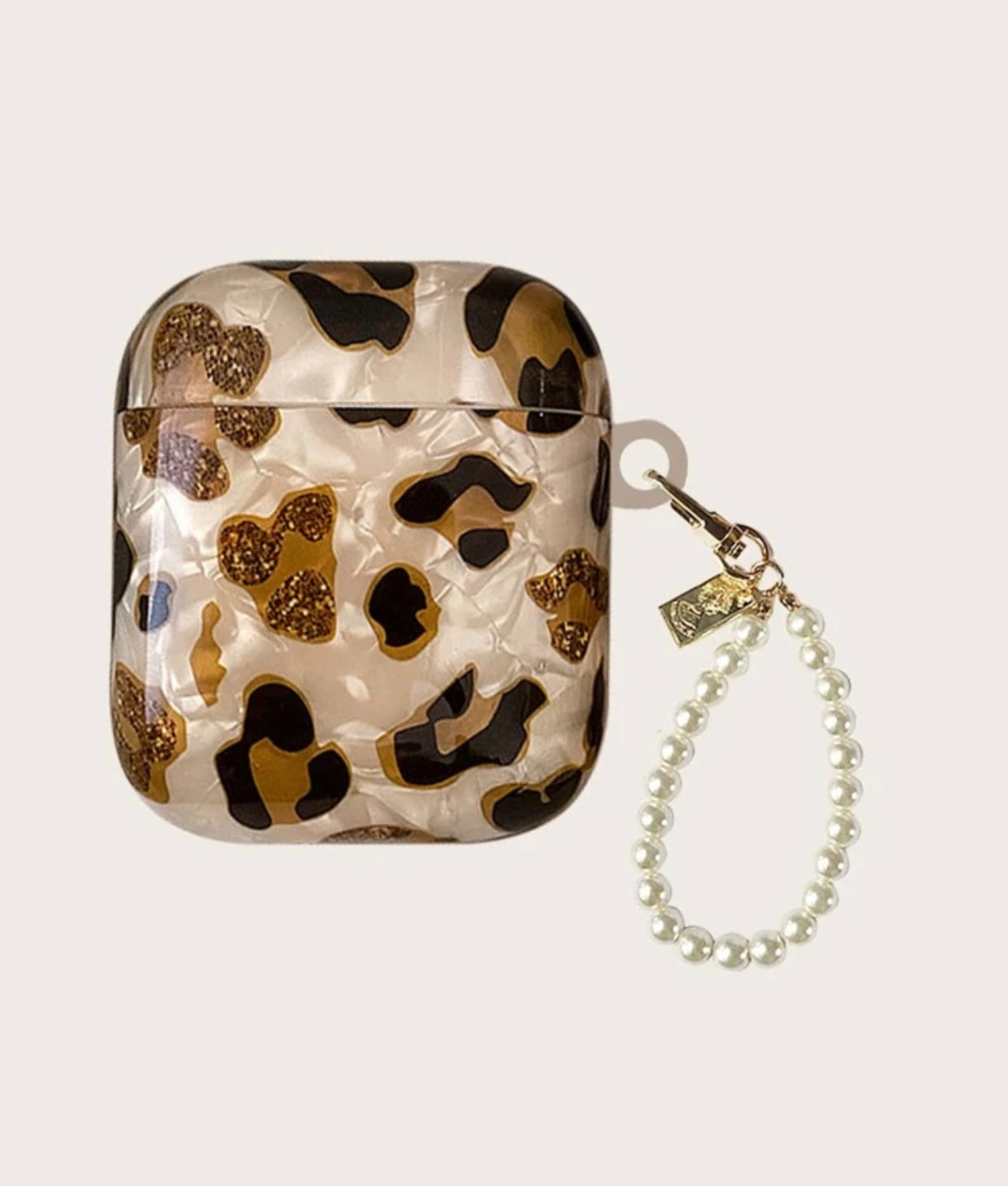 Leopard & Faux Pearl AirPod Pro Case