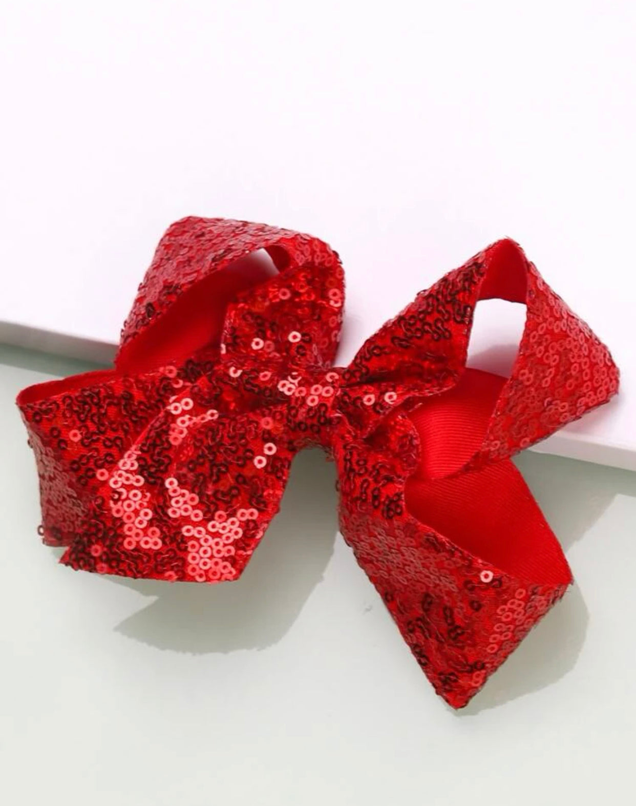 Sequin Bow Hair Clip