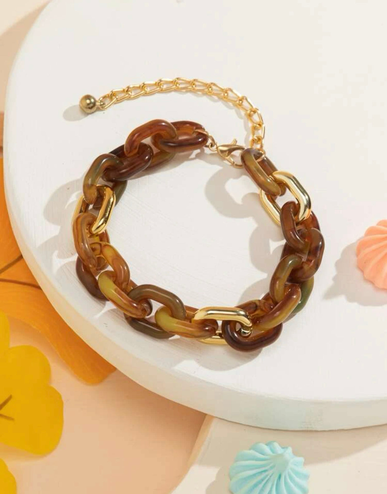 Brown Chain Bracelet