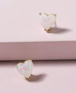 Heart Stud Earrings